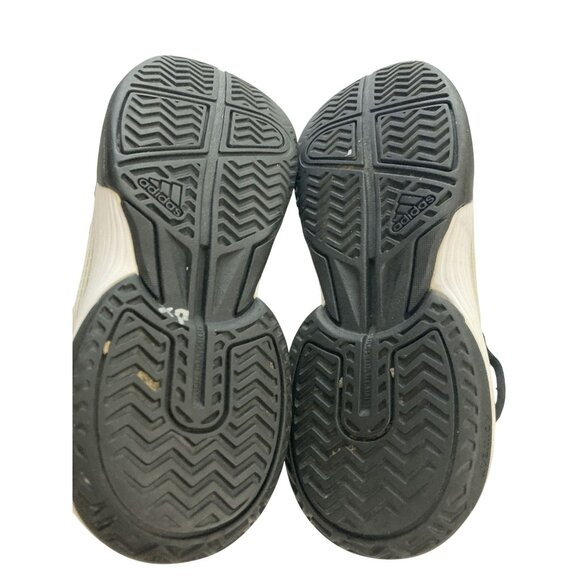 Adidas gw2997  Junior kids Size 2 White Black Mesh Tennis sneakers Shoes - Picture 7 of 8